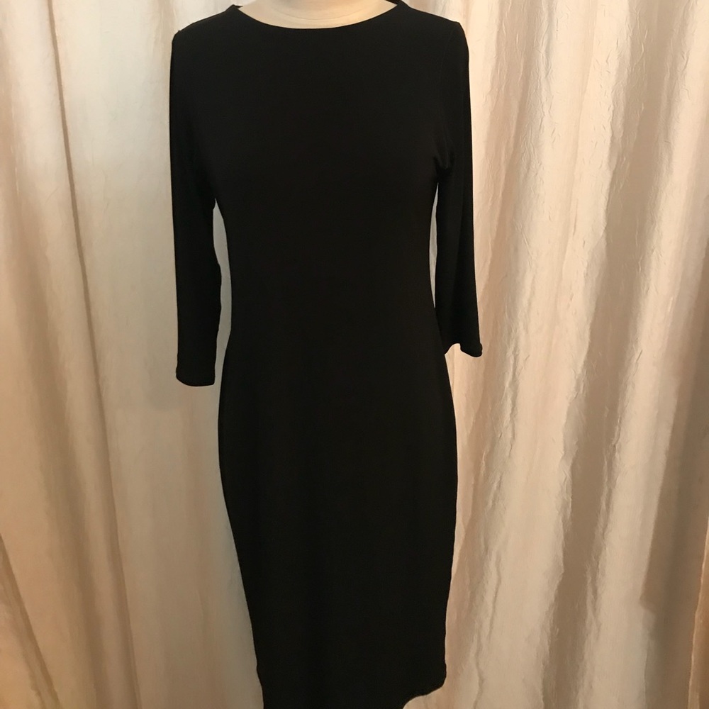 Eva Varro long sleeve black dress